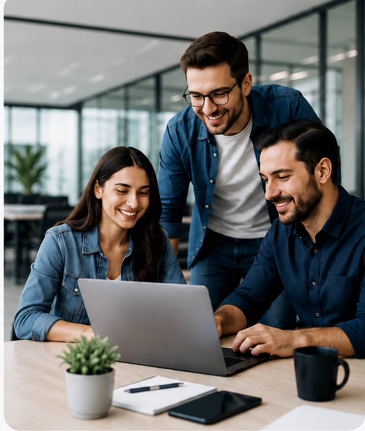 Developers collaborating on digital products