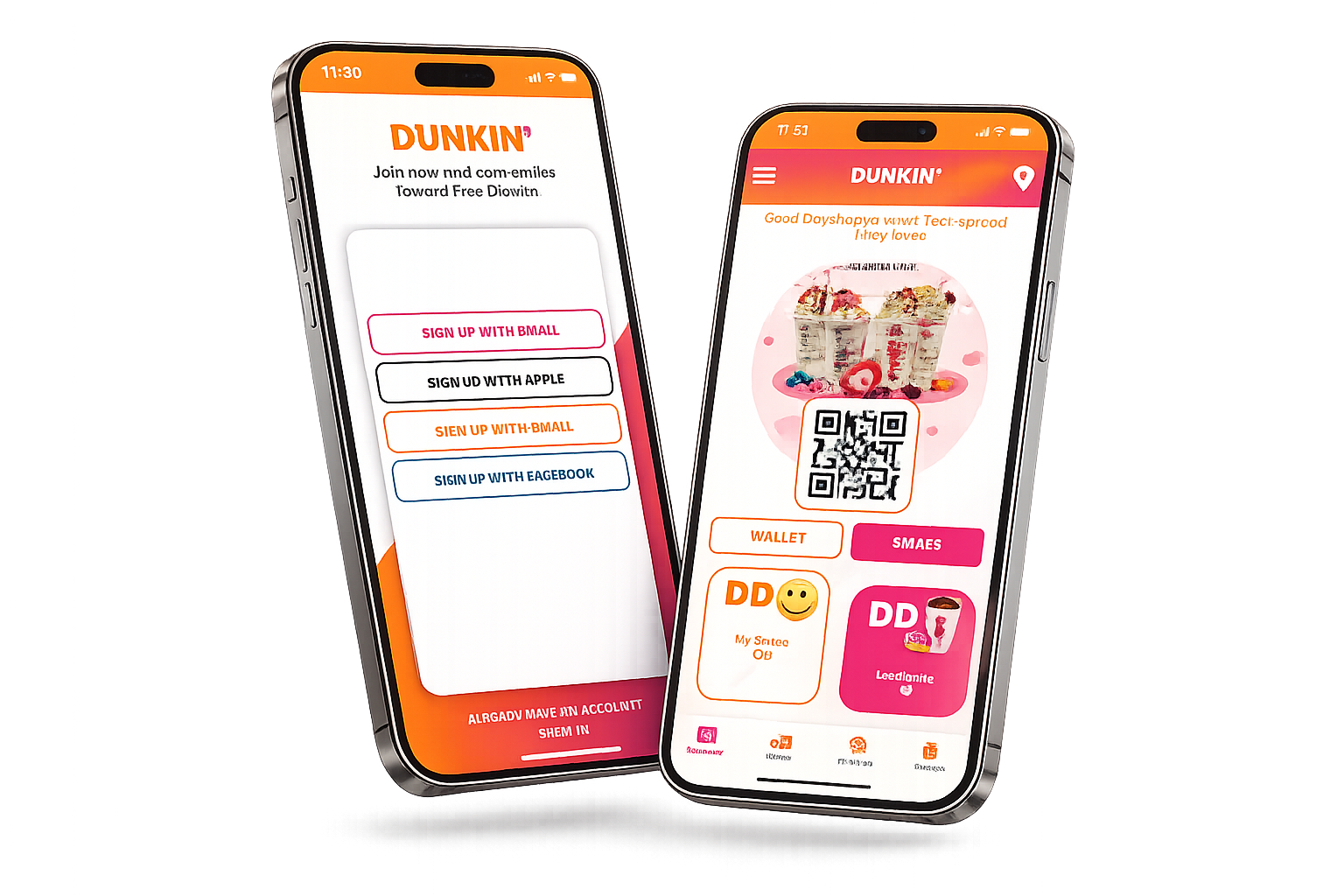 Dunkin mobile screenshot