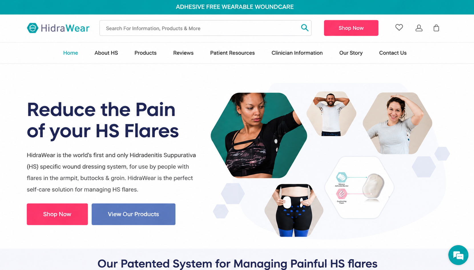 HidraWear website screenshot