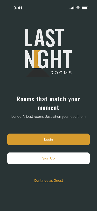 Last Night Rooms app
