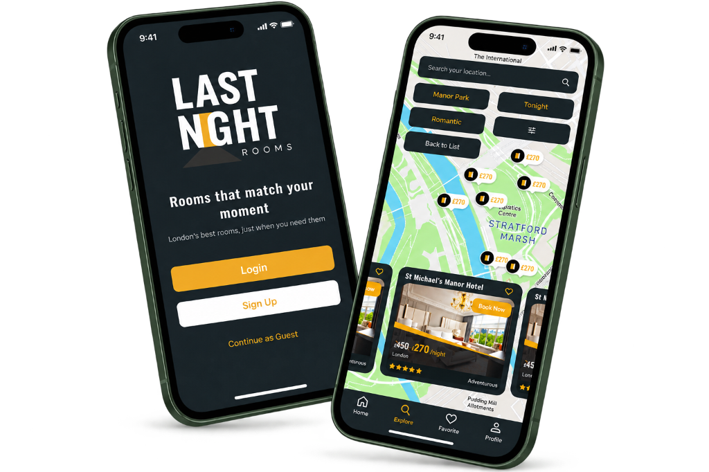 Last Night Rooms mobile screenshot